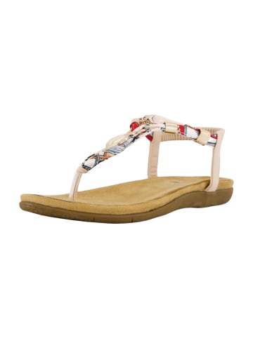 Zehenstegsandalen in Rosa