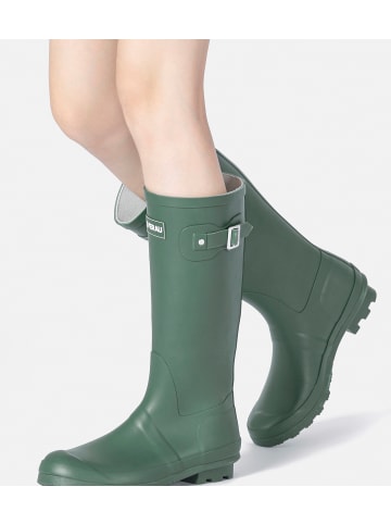 Hohe Gummistiefel Goose in Oliv