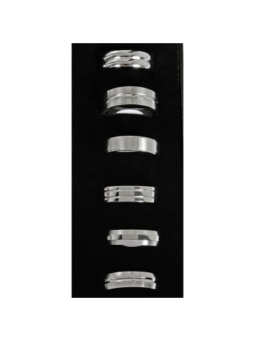 Unisex Ring aus Edelstahl in silber