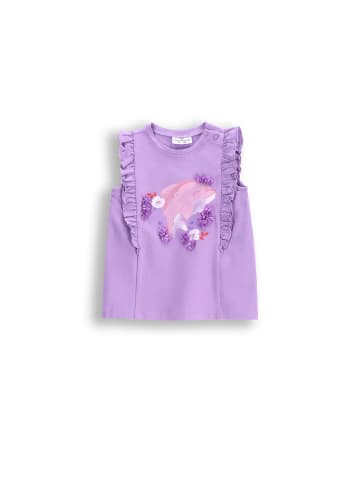 T-Shirt mit kurzem Ärmel in violett