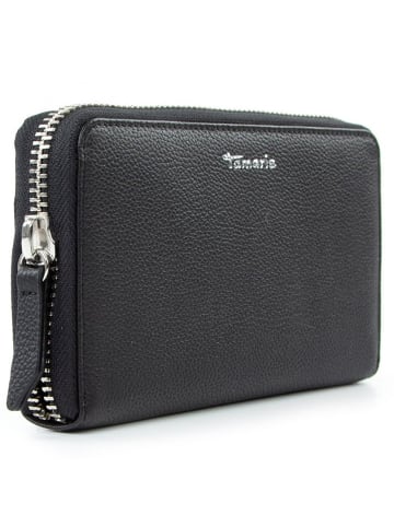 Amanda Geldbörse Leder 19 cm black