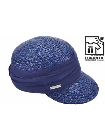 Strohhut in blau