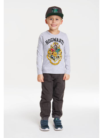 Langarmshirt Hogwarts in grau-meliert