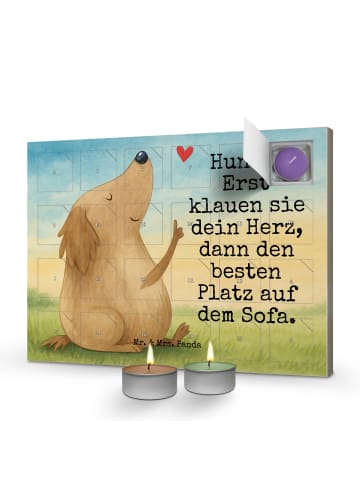 Adventskalender Hund Liebe Design mit Spruch in Weiß