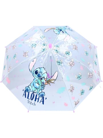 Stockschirm | lila & transparent | Disney Stitch | Kinder Regenschirm