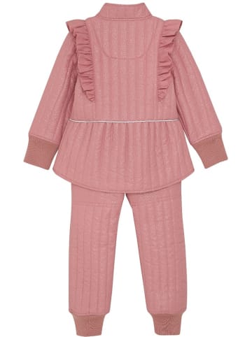 Kinder Schneeanzug "Thermal Set Girl with Glitter" in Rosa