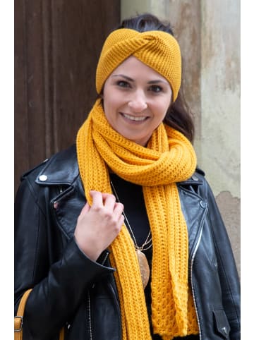 Strick Stirnband in Grau