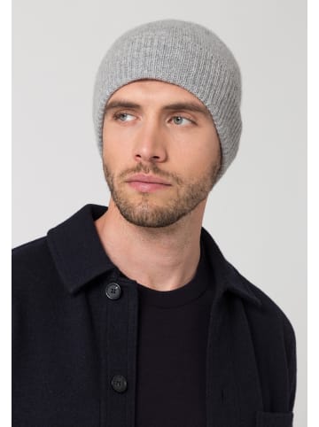 Kaschmir-Herren Sports Beanie in light grey melange
