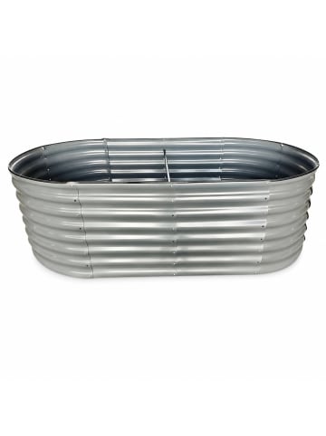 Hochbeet in Silber - (B)200 x (H)60 x (T)100 cm