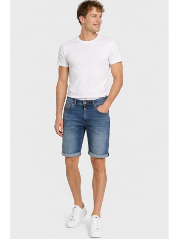 Sommerliche Kurze Jeansshorts Reißverschluss in Blau
