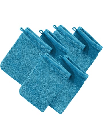 Frottier Waschhandschuh 6er-Pack Heidelberg in türkis