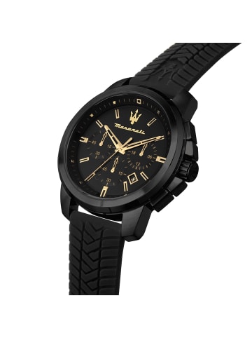 Chronograph-Armbanduhr Maserati Successo in schwarz groß (ca. 44mm)
