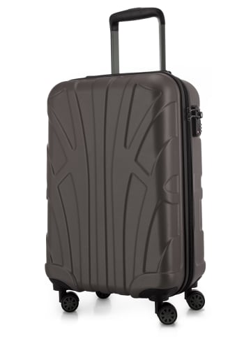 Handgepäck Koffer 55x35x20 cm Flugzeug-Trolley Koffer 34 L Bordgepäck in Titan