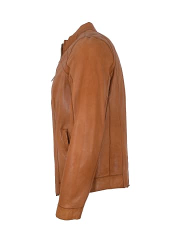 Lederjacke Lammnappa in Gebranntes Orange