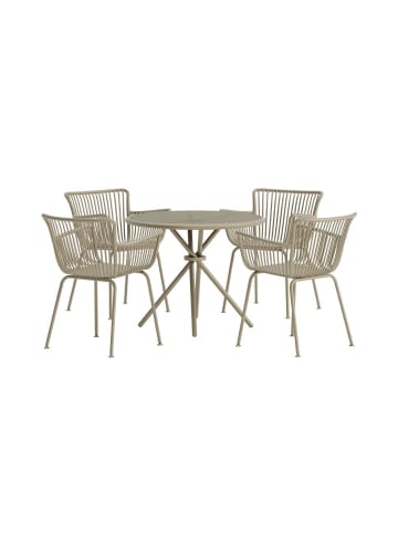 Gartenset Sifnos (5-teilig) Beige 90 x 90 cm