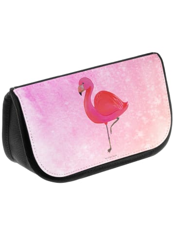 Kulturbeutel Flamingo Classic ohne Spruch in Aquarell Pink