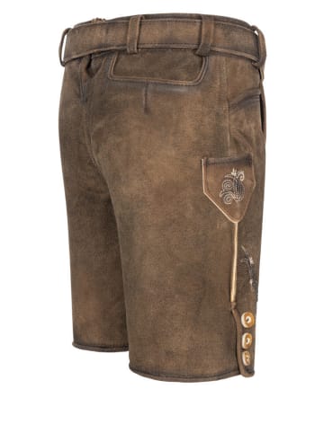 Kinderlederhose kurz Edgar in Braun