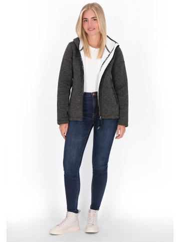 Women Jacket in dark grey melange