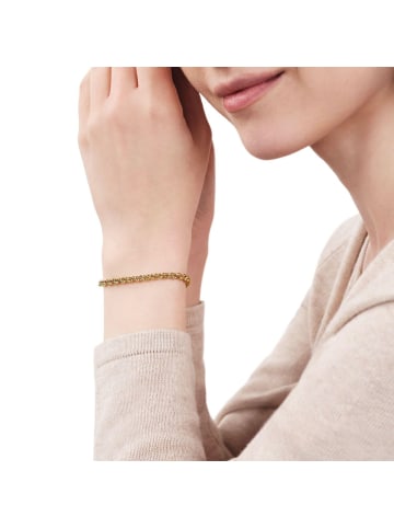 Armband Edelstahl, IP gold in gold