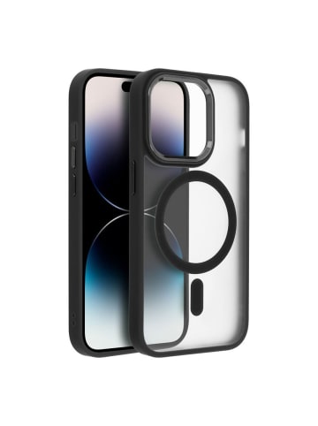 Matte MagSafe Cover Hülle kompatibel mit Samsung Galaxy A04s Schwarz in Schwarz