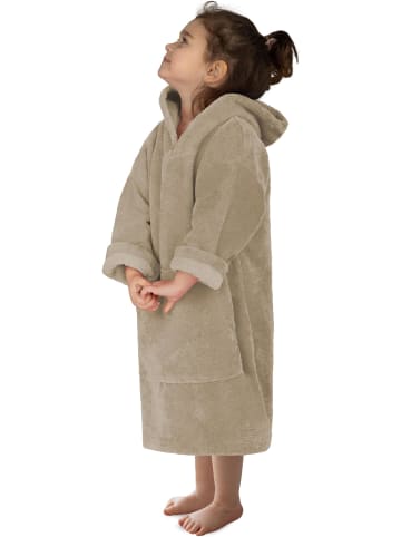 Kinder langarm Poncho 2-5 Jahre Pichilemu in Beige