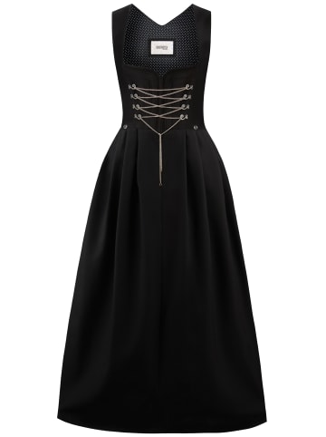 Langes Dirndl "Amber" in schwarz