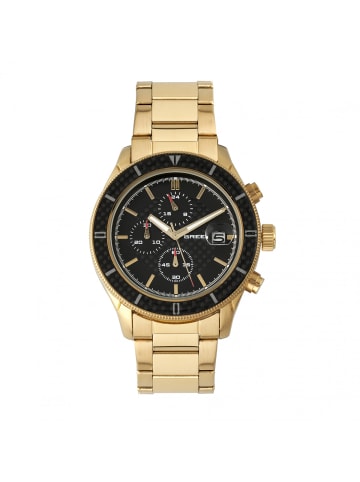 Maverick Chronograph Armbanduhr mit Datumsanzeige in Gold