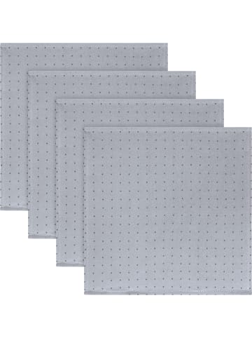 Jacquard, Baumwollmischung, Gewebt Serviette 4er-Pack Alcona in anthrazit