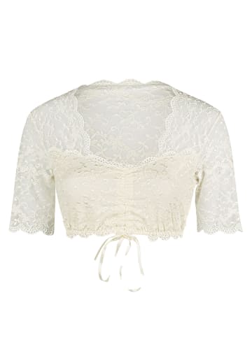 Dirndlbluse halbarm in champagner
