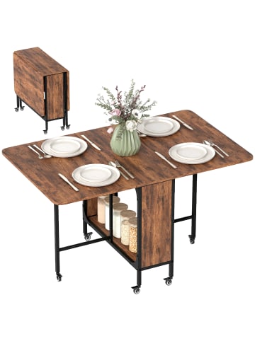 Esstisch in Rustikal-Braun 130L x 80B x 74H cm