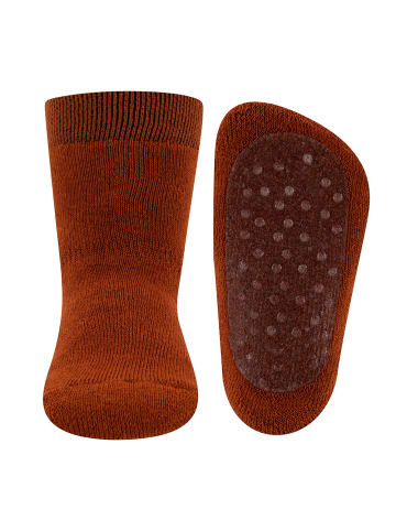 2er-Set Stoppersocken Uni in honig-kupfer