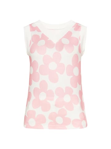 Women Vest in Multicolor White