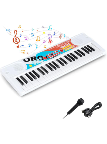 49 Tasten Keyboard Kinder ab 3 Jahren in Weiß