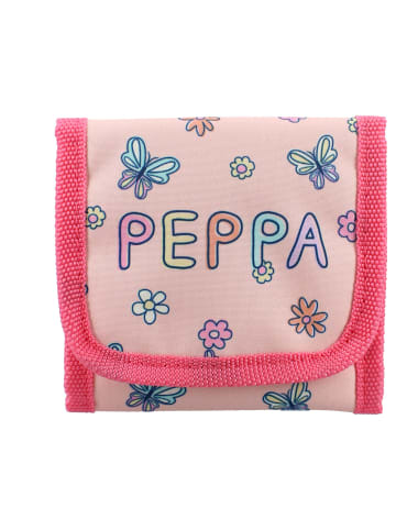 Peppa Pig Geldbörse „I Love This!“ Portemonnaie –Blumen in Rosa