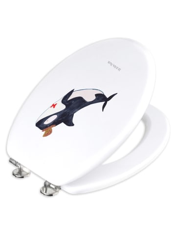Toilettendeckel Orca Zylinder ohne Spruch in Weiß