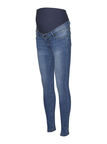 Umstandsjeans mit Slim Fit in Medium Blue Denim 1