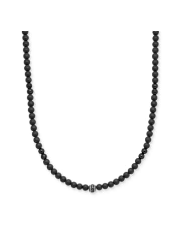 Halskette Edelstahl, Lack in Silber