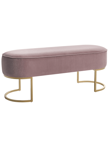 Bettbank MILRY in Rosa/Gold - (W) 104 x (H) 40 x (L) 40 cm