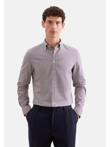 Flanellhemd Slim in Rot