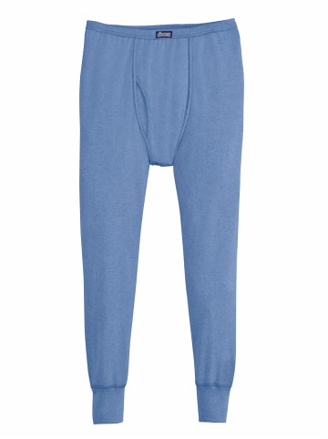 Hose 3/4-lang in hellblau-meliert