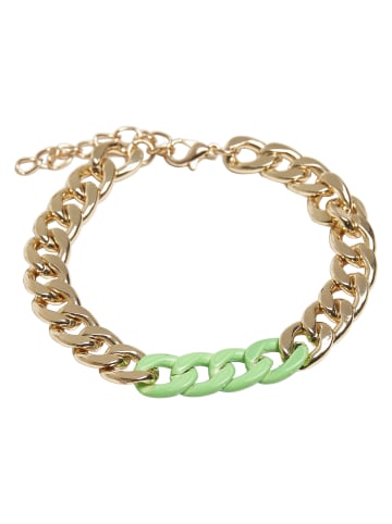 Bracelet in gold/neongreen