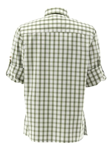 Trachtenbluse Xenari in khaki/schlamm