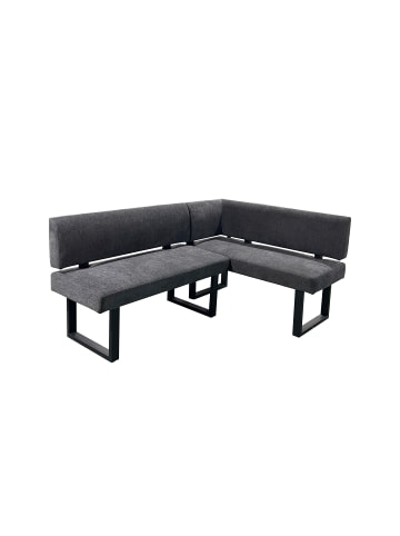 Eckbank VANCOUVER in Webstoff anthrazit - 181,5 x 125, H 86 cm