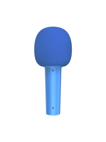 Qware Kabelloses Karaoke Mikrofon mit Bluetooth & Lautsprecher in Blau