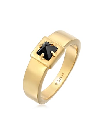 Ring 925 Sterling Silber Siegelring in Gold