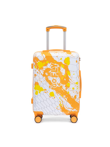 Koffer in Orange 20 Zoll PC Spinner mit Zahlenschloss Handgepäck