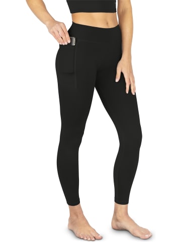 Sport Leggings mit Taschen in Schwarz