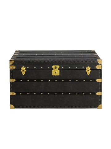 Truhe 5159 in Schwarz / Gold – (B)93 x (H)54 x (T)50 cm