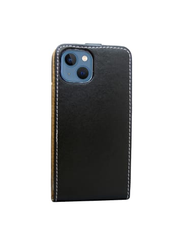 Flip Case kompatibel mit iPhone 14 Pro Max Schwarz in Schwarz