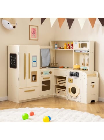 Kinderküche ab 3 Jahren 102 x 100 x 94 cm in Beige